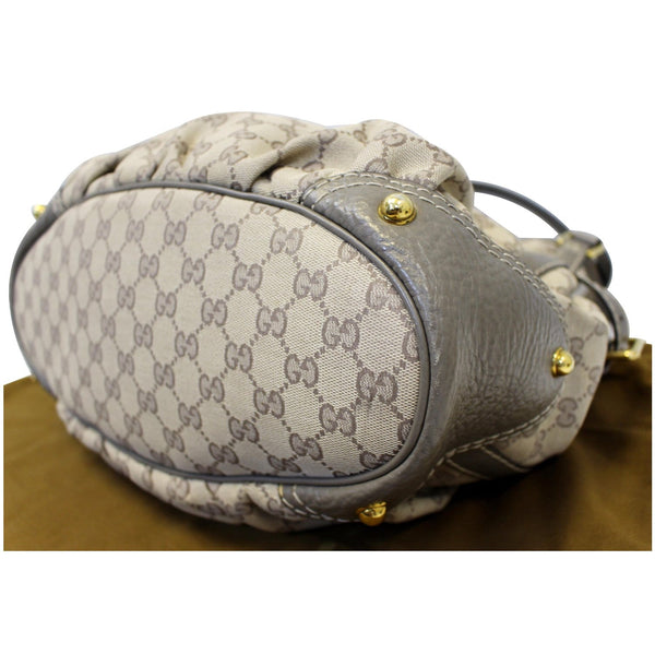 GUCCI Jockey Medium GG Canvas Monogram Tote Bag Beige 203546-US