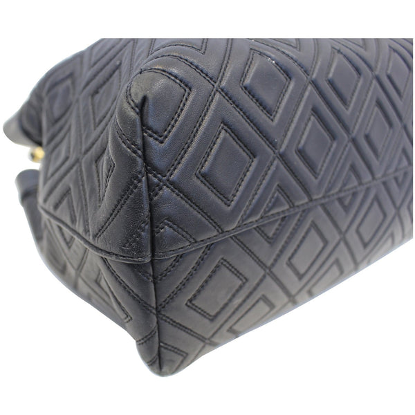 TORY BURCH Large Fleming Black Leather Tote Bag-US