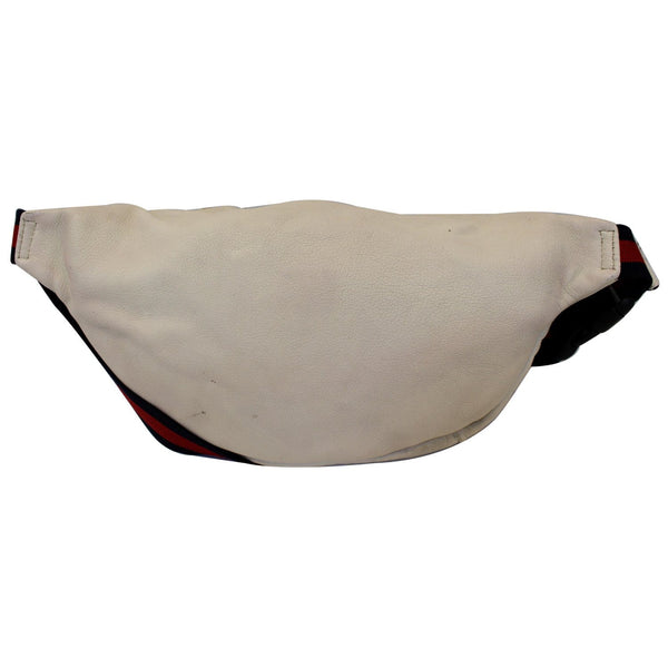 GUCCI Print Leather White Belt Waist Bum Bag Medium 530412