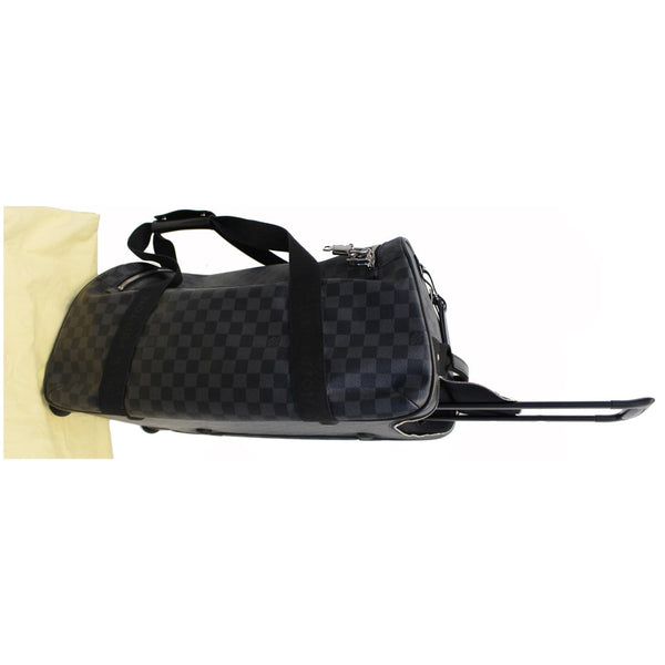 LOUIS VUITTON Neo Eole 55 Damier Graphite Rolling Duffle Bag Black