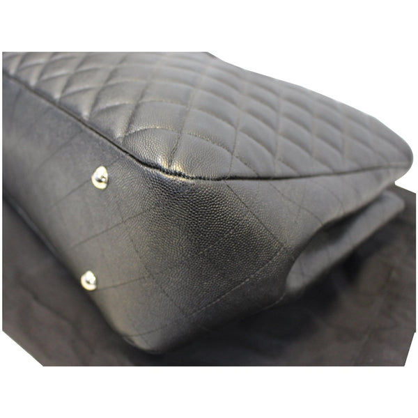 CHANEL Large Classic Caviar Leather Tote Bag Black-US