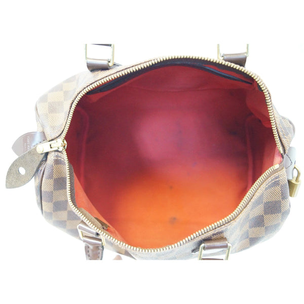 Louis Vuitton Speedy 30 Damier Ebene Satchel Bag Brown