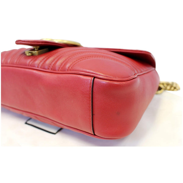 Gucci GG Shoulder Bag Marmont Matelasse Leather- bottom