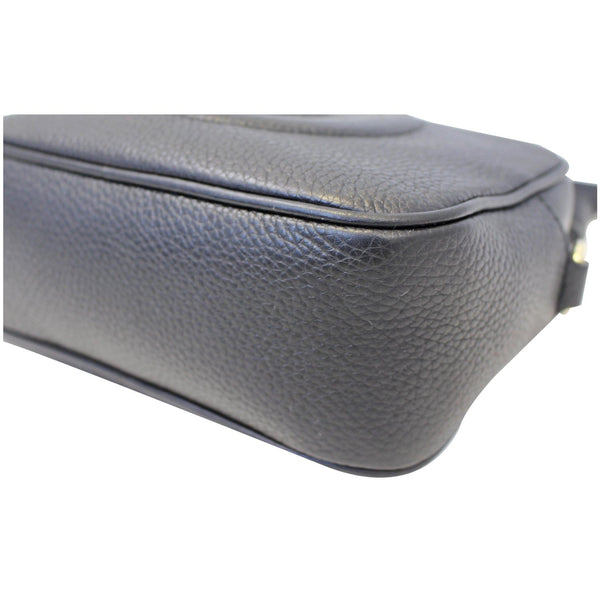 GUCCI Soho Disco Pebbled Leather Small Crossbody Bag Black