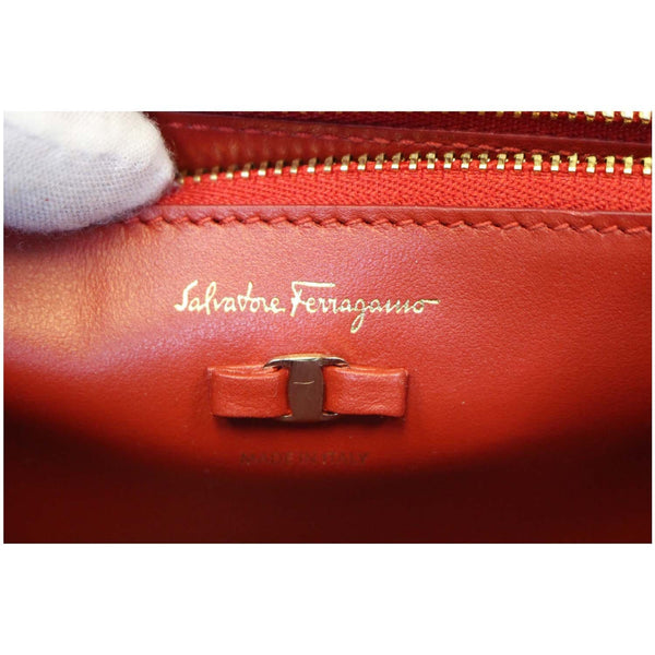 SALVATORE FERRAGAMO Vara Rainbow Leather Crossbody Bag-US