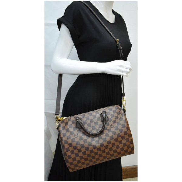 LOUIS VUITTON Speedy 30 Bandouliere Damier Ebene Shoulder Bag Brown