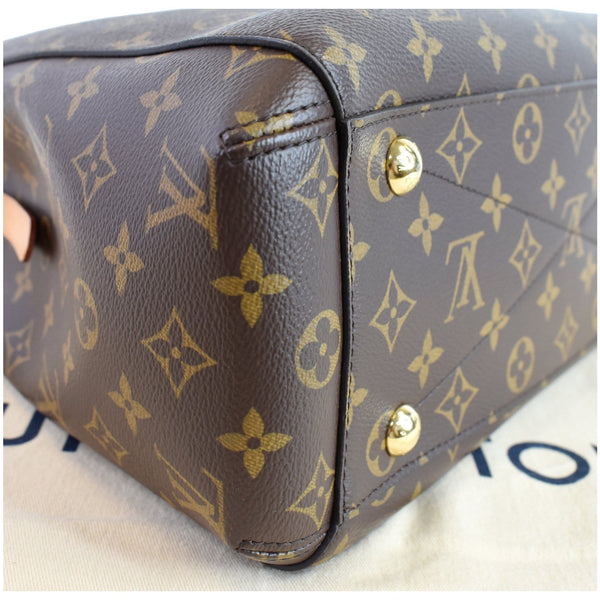LOUIS VUITTON Montaigne MM Monogram Canvas Shoulder Bag Brown
