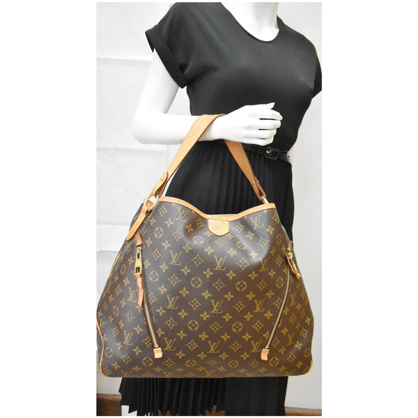 LOUIS VUITTON Delightful GM Monogram Canvas Shoulder Bag Brown