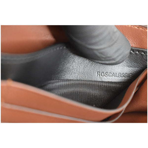 BURBERRY Monogram Stripe E-canvas Strap Wallet Brown