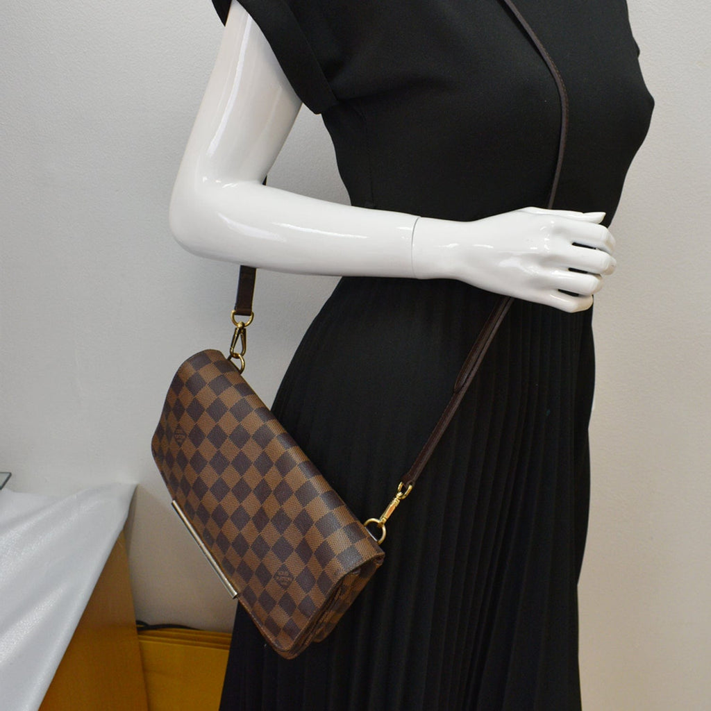 Authenticated Used Louis Vuitton Hoxton PM Damier Shoulder Bag Women's  Brown Crossbody N41257 