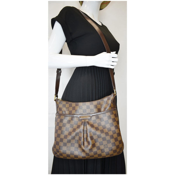 LOUIS VUITTON Bloomsbury PM Damier Ebene Crossbody Bag Brown