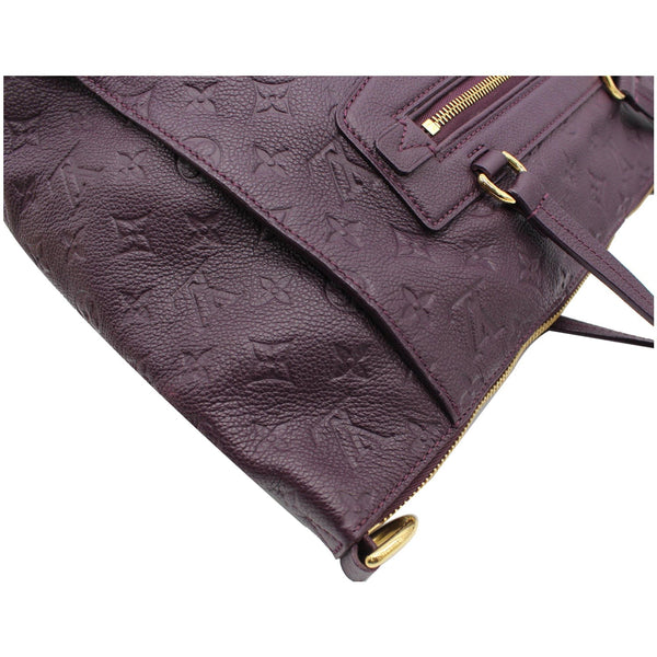 LOUIS VUITTON Lumineuse PM Monogram Empreinte Leather Shoulder Bag Plum
