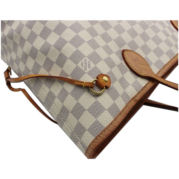 Louis Vuitton Neverfull MM Damier Azur Tote Shoulder Bag