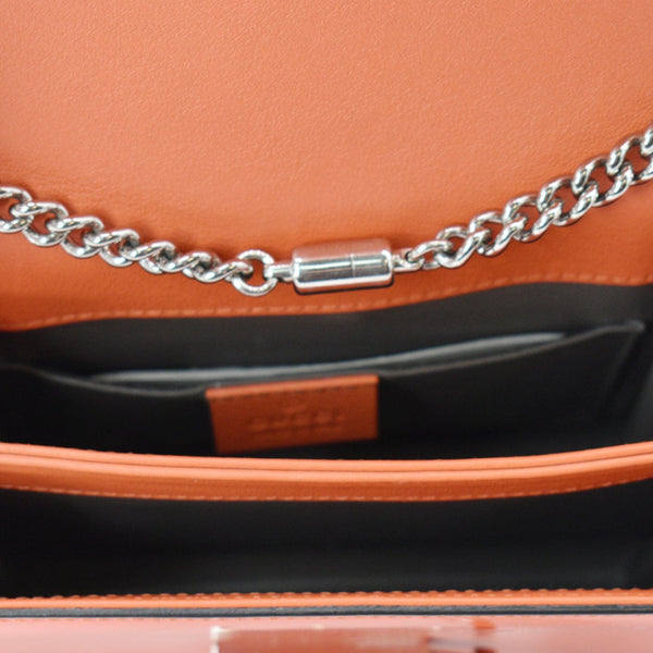 GUCCI Interlocking G Closure Leather Shoulder Bag | DDH