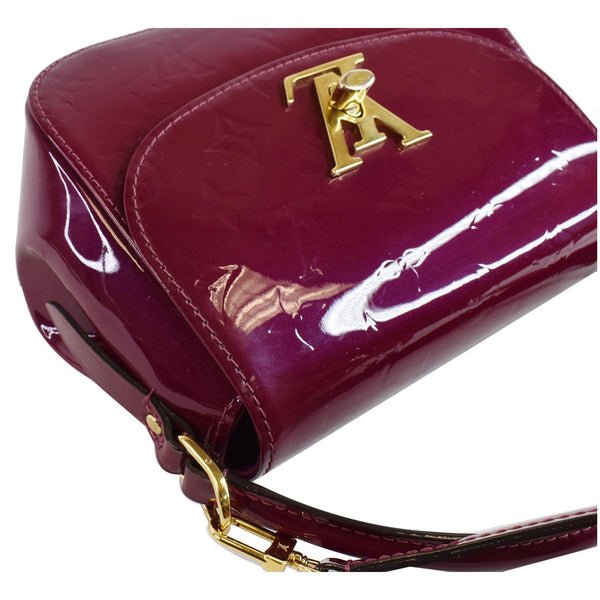 LOUIS VUITTON Pasadena Vernis Patent Leather Shoulder Bag Magenta