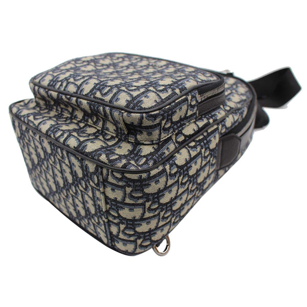 CHRISTIAN DIOR Minin Rider Oblique Jacquard Backpack Beige