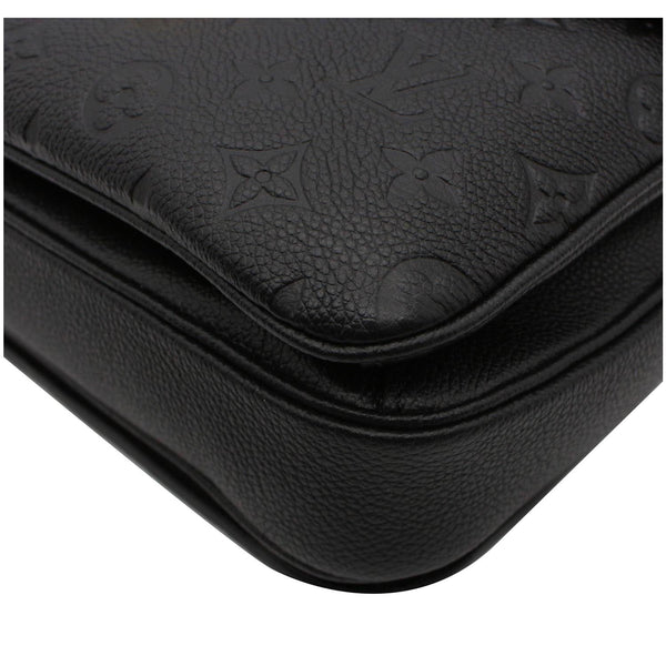 LOUIS VUITTON Metis Pochette Empreinte Leather Shoulder Bag Black