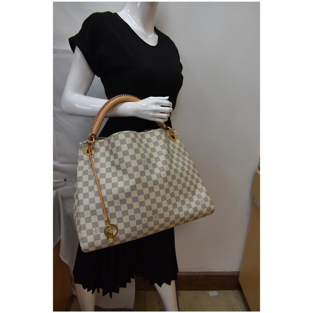 PRELOVED Louis Vuitton Artsy Damier Azur MM Shoulder bag 012723