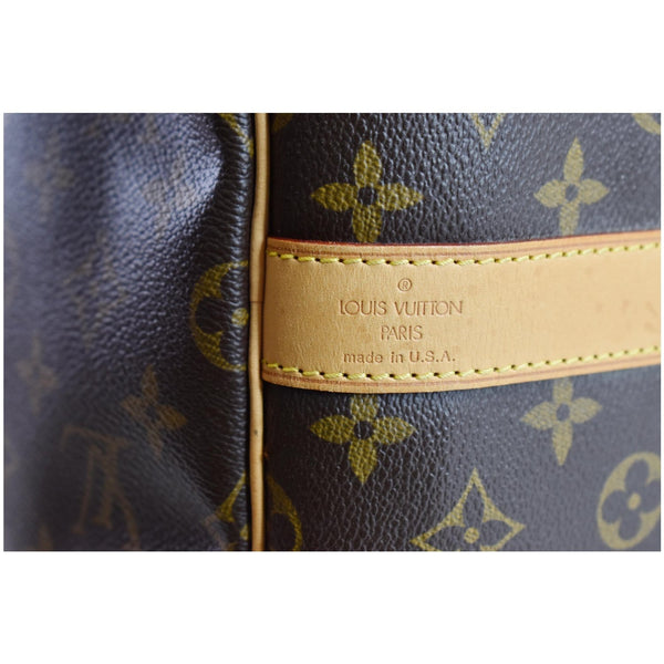 LOUIS VUITTON Keepall Bandouliere 55 Monogram Canvas Travel Bag Brown