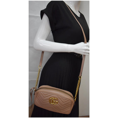 Gucci GG Marmont Small Matelasse Leather Crossbody Bag