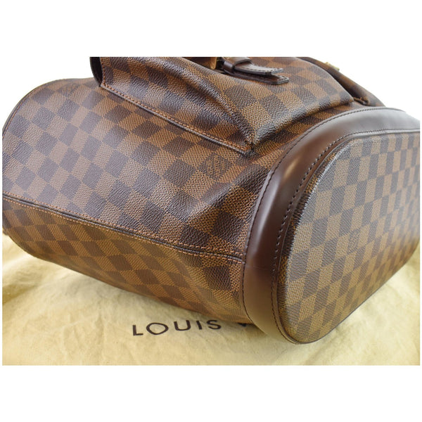 LOUIS VUITTON Manosque GM Damier Ebene Tote Bag Brown