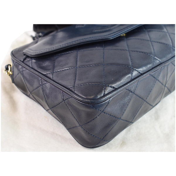 Chanel Front Pocket Camera Shoulder Handbag Blue