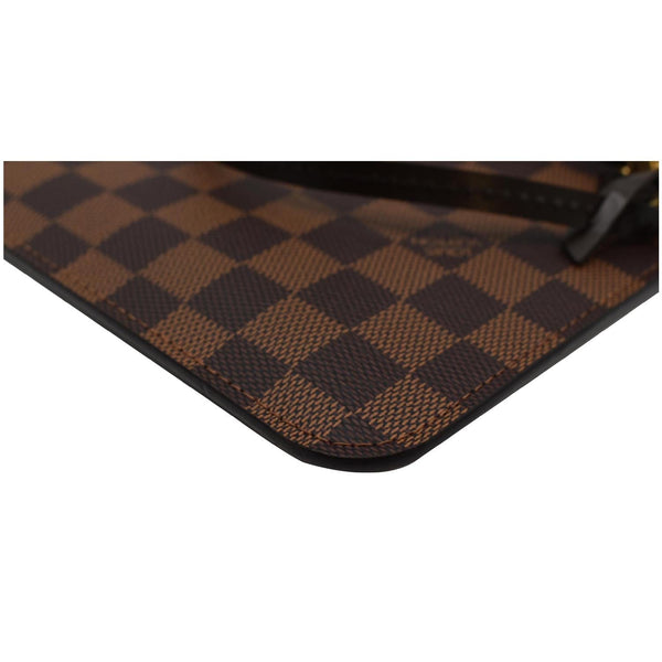 LOUIS VUITTON Pochette Wristlet Pouch Damier Ebene Neverfull MM Brown