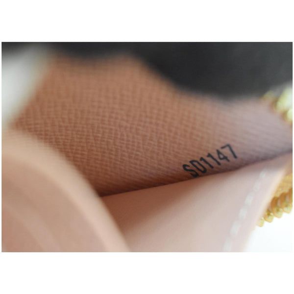 Louis Vuitton Tahitienne Damier Azur Clemence Wallet Pink