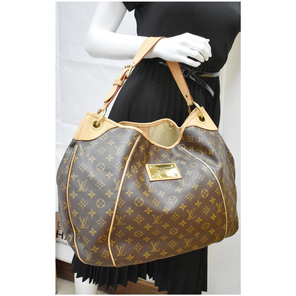 LOUIS VUITTON Galliera GM Monogram Canvas Shoulder Tote Bag Brown