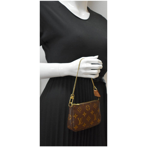 Louis Vuitton Mini Pochette Monogram Canvas Pouch for women