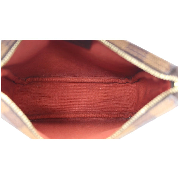 LOUIS VUITTON Trousse Damier Ebene Makeup Pochette Clutch Bag Brown