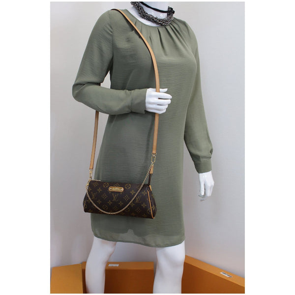 Louis Vuitton Pochette Eva Monogram Canvas Tote Bag