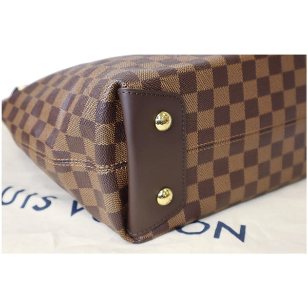 Louis Vuitton Duomo Hobo Damier Ebene Handbag corner