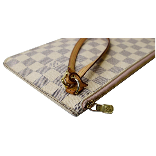 Louis Vuitton Wristlet Damier Azur Neverfull MM Pouch - hand belt