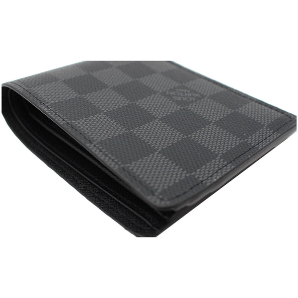 LOUIS VUITTON Damier Graphite Canvas Multiple Wallet Black
