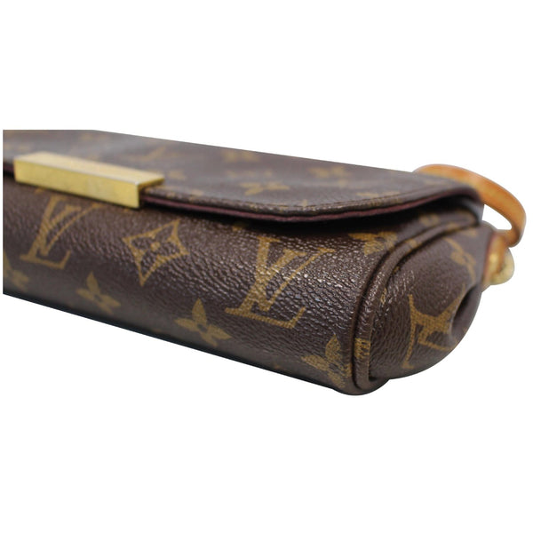 side view lv Favorite PM Monogram Canvas Satchel Bag