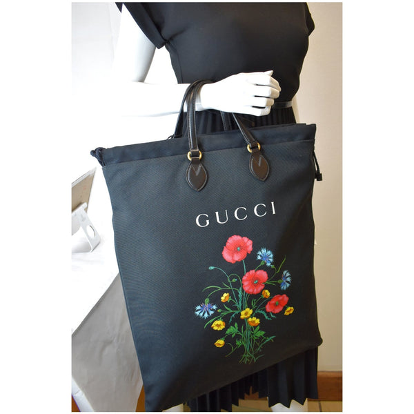 Gucci Marmont Chateau Canvas Drawstring Tote handbag