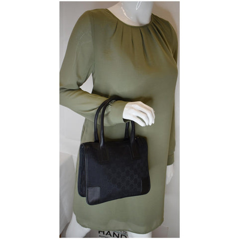 Gucci Micro GG Top Handle Leather Handbag