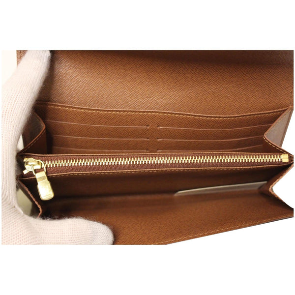 Louis Vuitton Sarah NM Monogram Canvas Wallet inside