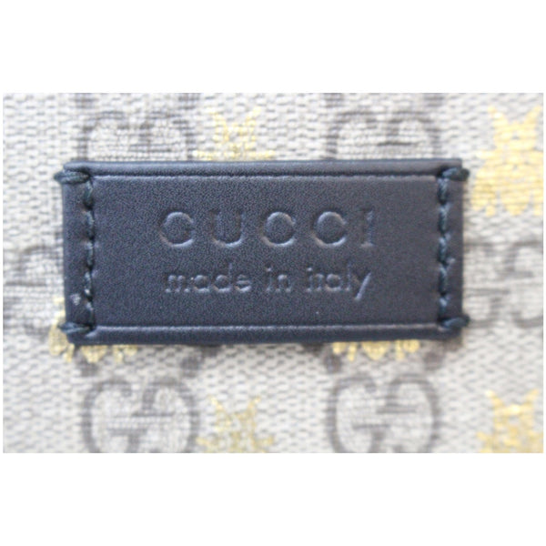 GUCCI Bees Small Day GG Supreme Monogram Backpack Bag Beige 427042