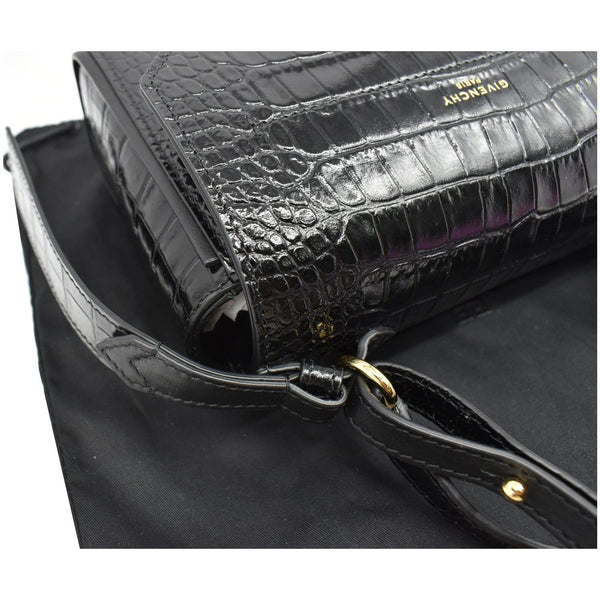 GIVENCHY Mini Eden Crocodile Embossed Leather Top Handle Bag