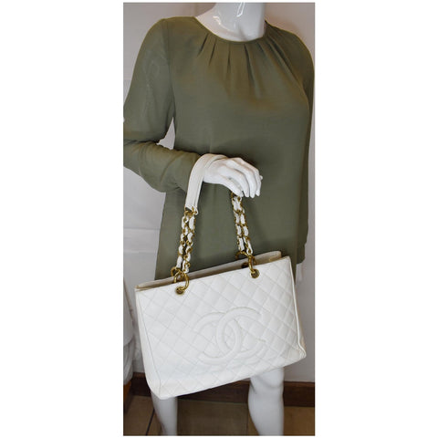 Chanel Grand Shopping Caviar Leather Tote handbag