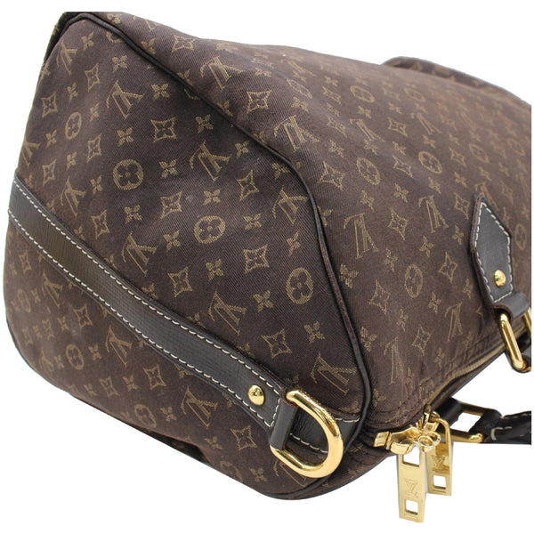LOUIS VUITTON Speedy 30 Bandouliere Ebene Mini Lin Shoulder Bag Brown