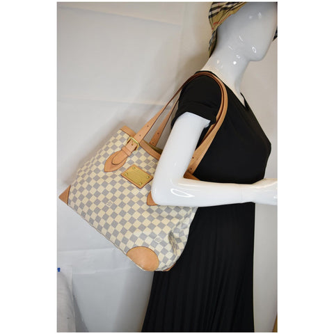 Lv Damier Azur Hampstead MM Shoulder Bag women