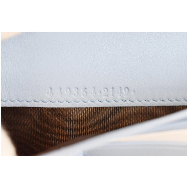 GUCCI Microguccissima Leather Wallet Light Blue 449364