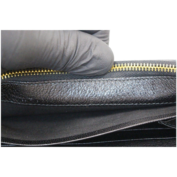 BALENCIAGA Classic Metallic Edge Continental Zip Around Wallet Black - 25% OFF