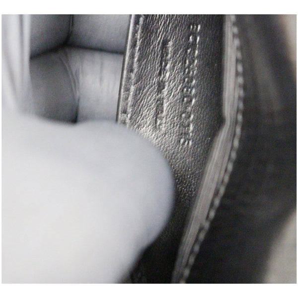 YVES SAINT LAURENT Classic Kate Monogram Tassel Embossed Leather Clutch Black