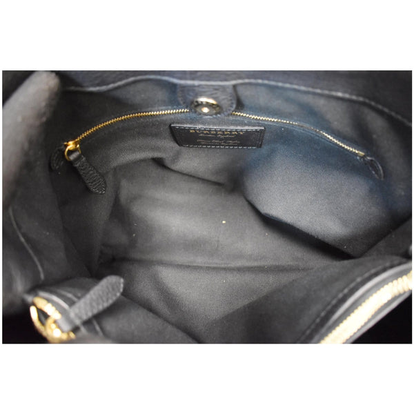 Burberry Small Banner Beasts Print Leather canvas interior