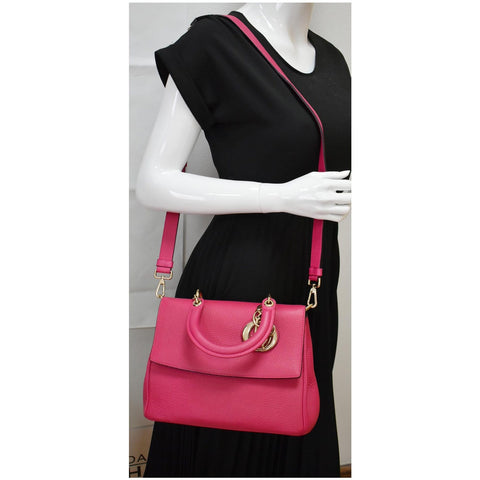 Christian Dior Be Dior Leather Flap Shoulder Bag women