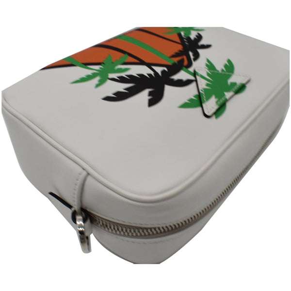 Prada City Palm Tree Print Calfskin Leather handbag